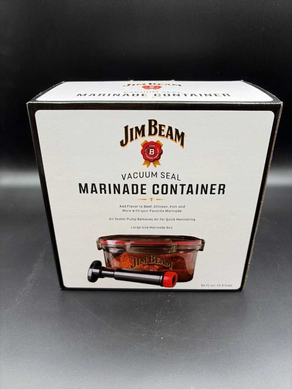 Jim Beam JB0144 Vacuum Seal Quick Marinade Box – Air Pump / BBQ Marinade NEW